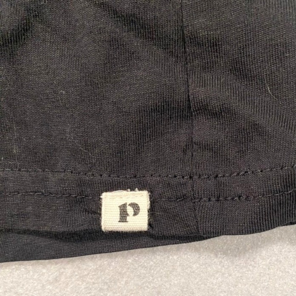 Pact Organic Cotton Long Sleeve V-Neck Tee Black S Eco Friendly Cotton Top layer - Picture 3 of 7